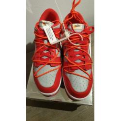 Nike dunk X Off White University Red 45 1/2