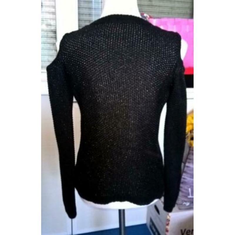 SuperTrash heavy knitted pull black-metal "Kane" mt.S ZGAN!