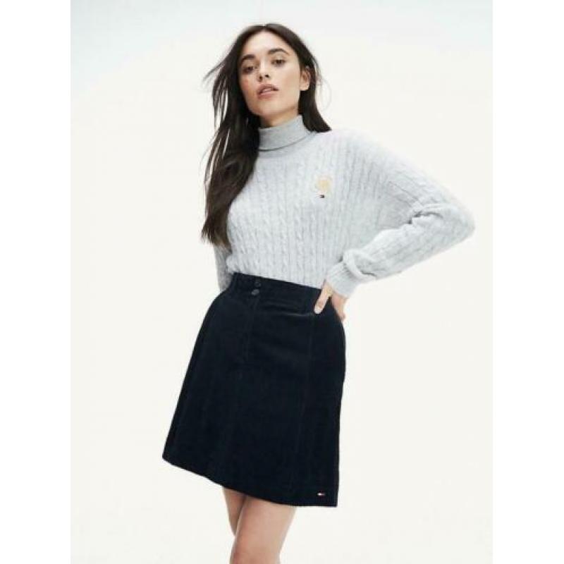 Nieuwe rok van Tommy Hilfiger donkerblauw rib maat 36