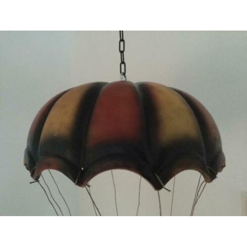2 X Deco vintage mooie oude parachute met parachutist