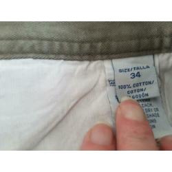 Mooie rochas korte heren broek 100 % katoen maat 34