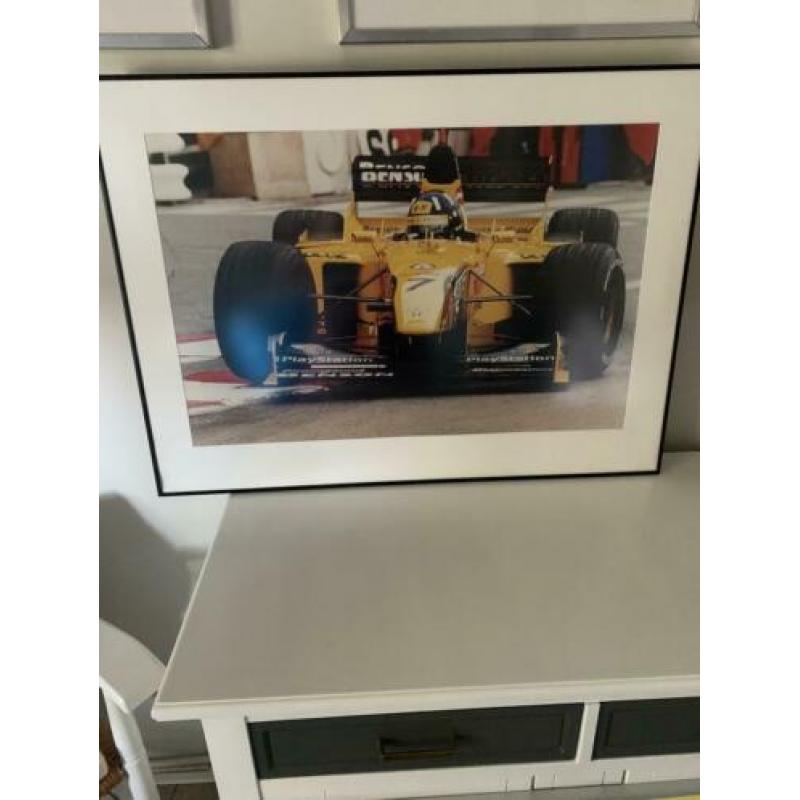 JORDAN F1 TEAM formule 1 grote poster in wissellijst