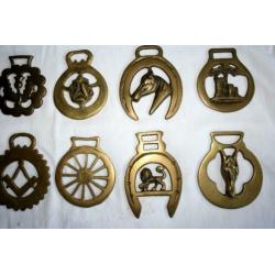 Collectie Horse Brasses. (voor op paardenhoofdstel)