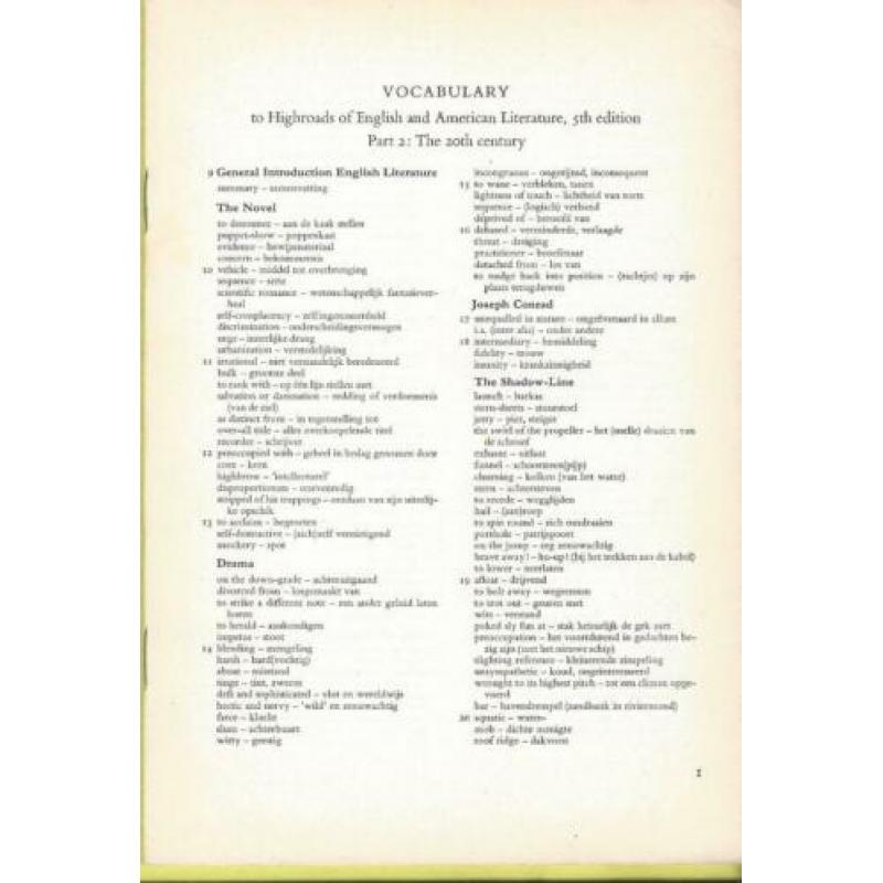 HIGHROADS OF ENGLISH &AMERICAN LITERATURE dl.2- 20th century