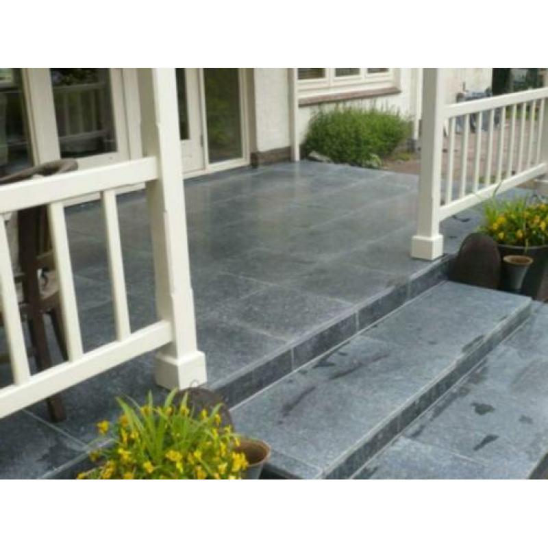 terrastegels Vietnamees hardsteen Gothic 60x60 cm getrommeld