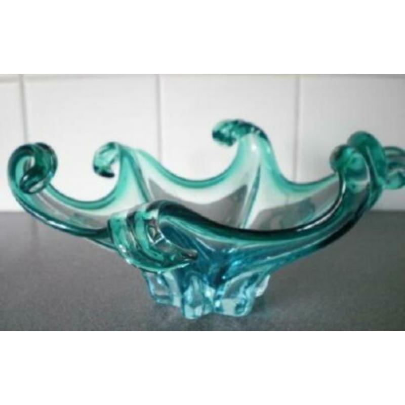 MURANO * MOOIE SCHAAL * Met Gekrulde Punten *