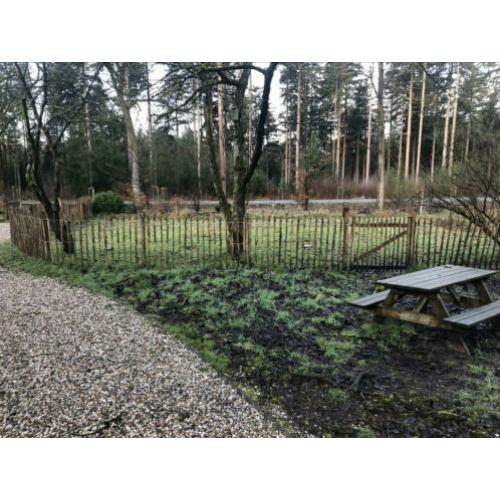 Schapenhekwerk kastanjehout