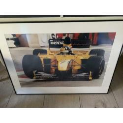JORDAN F1 TEAM formule 1 grote poster in wissellijst
