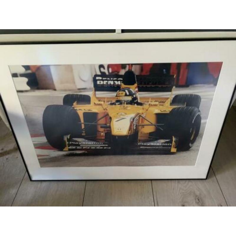 JORDAN F1 TEAM formule 1 grote poster in wissellijst