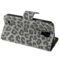Grijze Luipaard Hoes Samsung Galaxy S4 Case