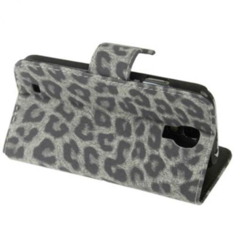 Grijze Luipaard Hoes Samsung Galaxy S4 Case