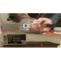 Nike dunk X Off White University Red 45 1/2