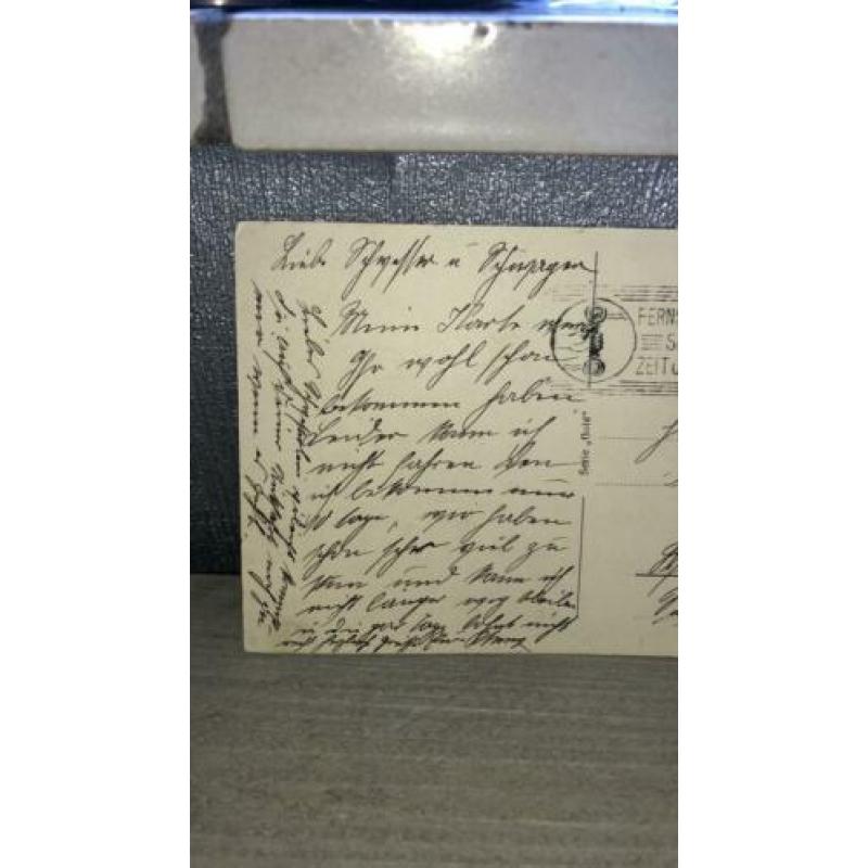 WW2 briefkaart foto Berlin National-Galerie text en zegel