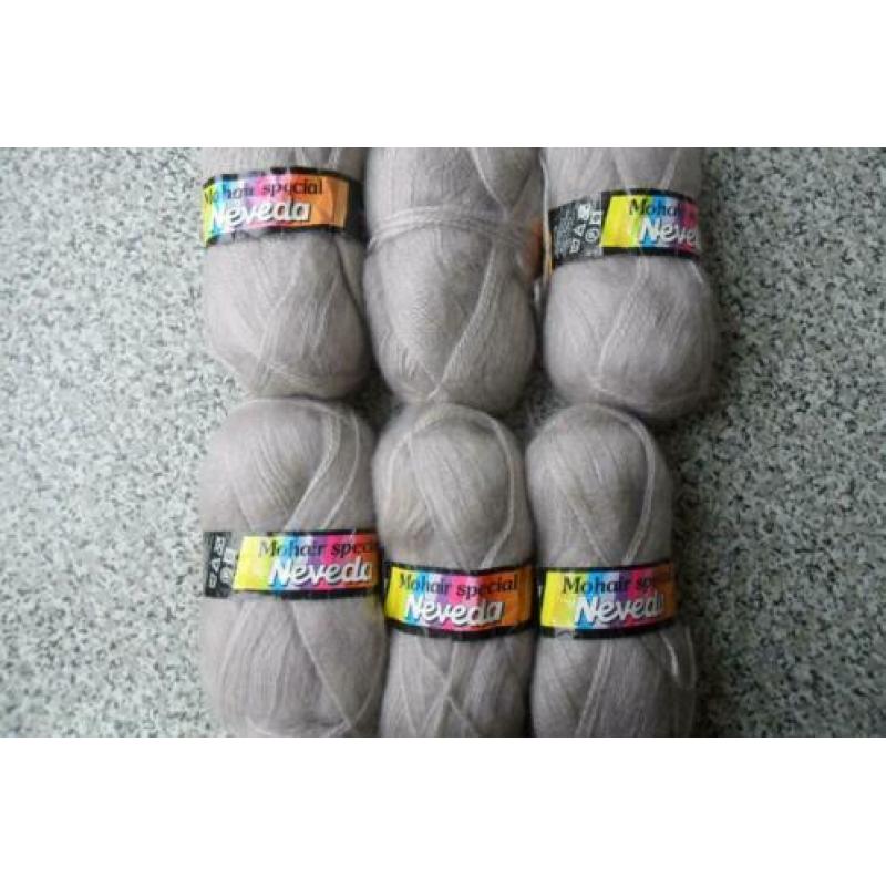 6 bollen mohair brei of haak garen