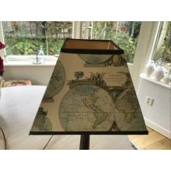 Schemerlamp met roestkleurige voet 47 cm hoog
