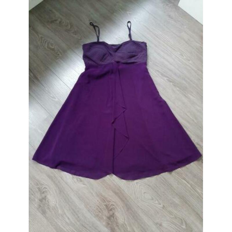 Steps jurk (ook strapless te dragen). Paars. Maat 40. NIEUW!