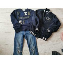 Stoere jongens kleding Mt 140