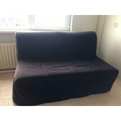 Ikea PS Murbo slaapbank / tweezitsbank zwart GRATIS matras