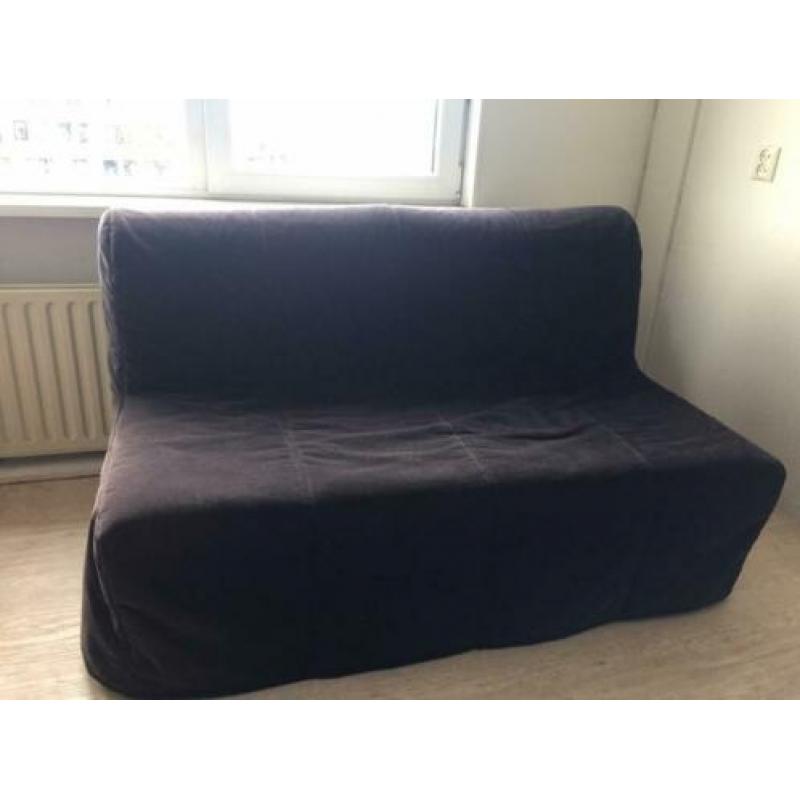 Ikea PS Murbo slaapbank / tweezitsbank zwart GRATIS matras