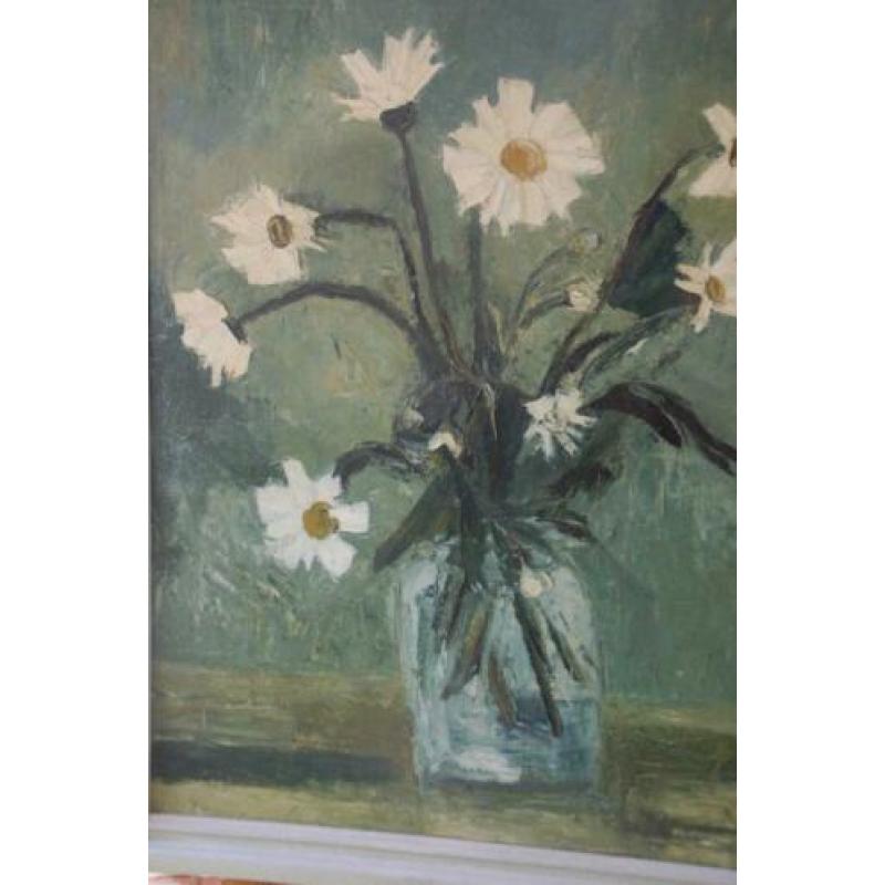 Een groot schilderij Art Deco