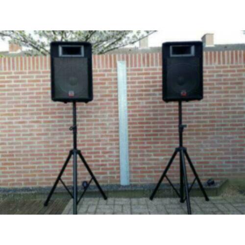 Wharfedale evp-s15 pro speakers + statieven + draagtas !!!