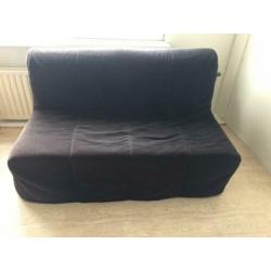 Ikea PS Murbo slaapbank / tweezitsbank zwart GRATIS matras