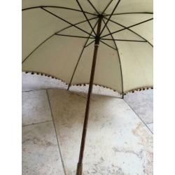 dames parasol / tegen zon / katoen / vintage