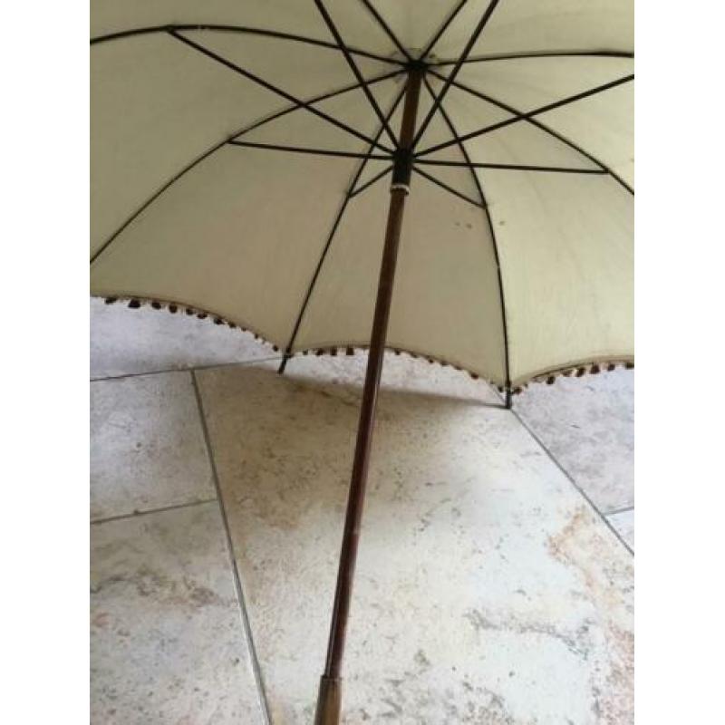dames parasol / tegen zon / katoen / vintage