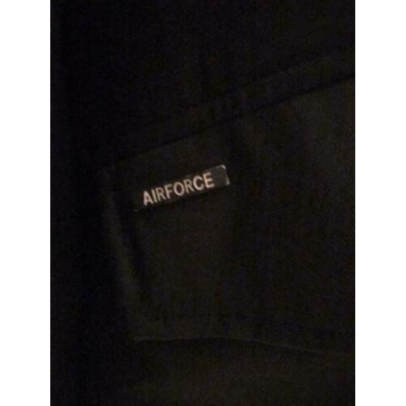 Zwarte Air Force jas maat L