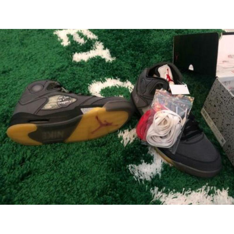 Nike Jordan 5 Retro Off-White Black te koop (EU maat 45,5)