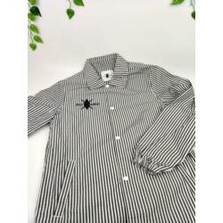 (Maat L) Daily Paper Nylon Striped Coach Jacket