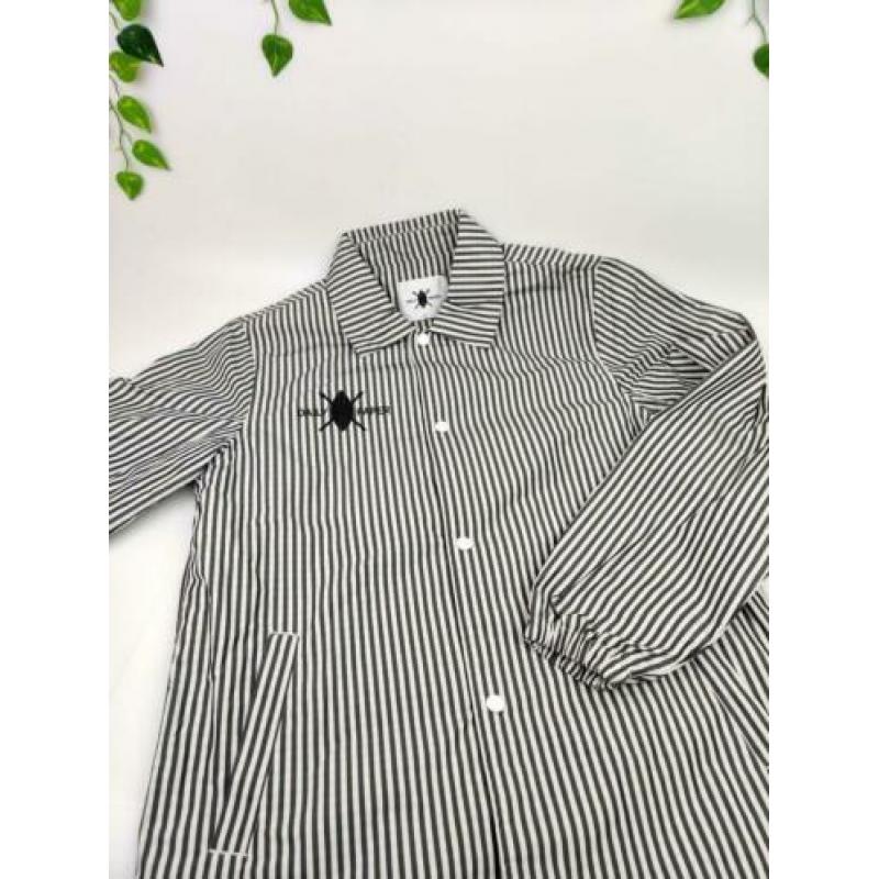 (Maat L) Daily Paper Nylon Striped Coach Jacket