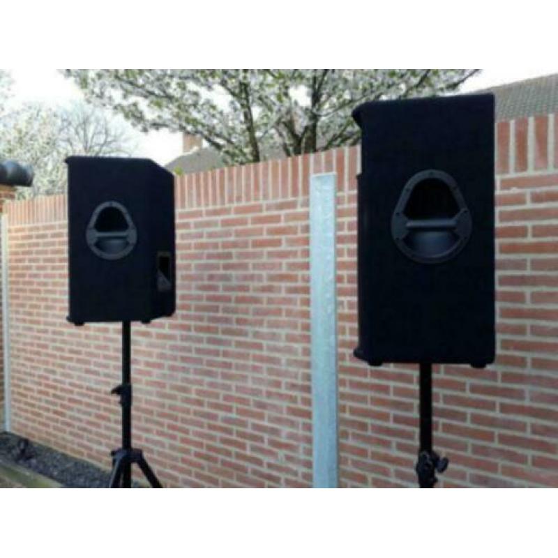 Wharfedale evp-s15 pro speakers + statieven + draagtas !!!