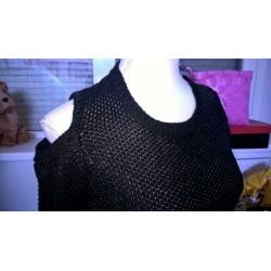 SuperTrash heavy knitted pull black-metal "Kane" mt.S ZGAN!