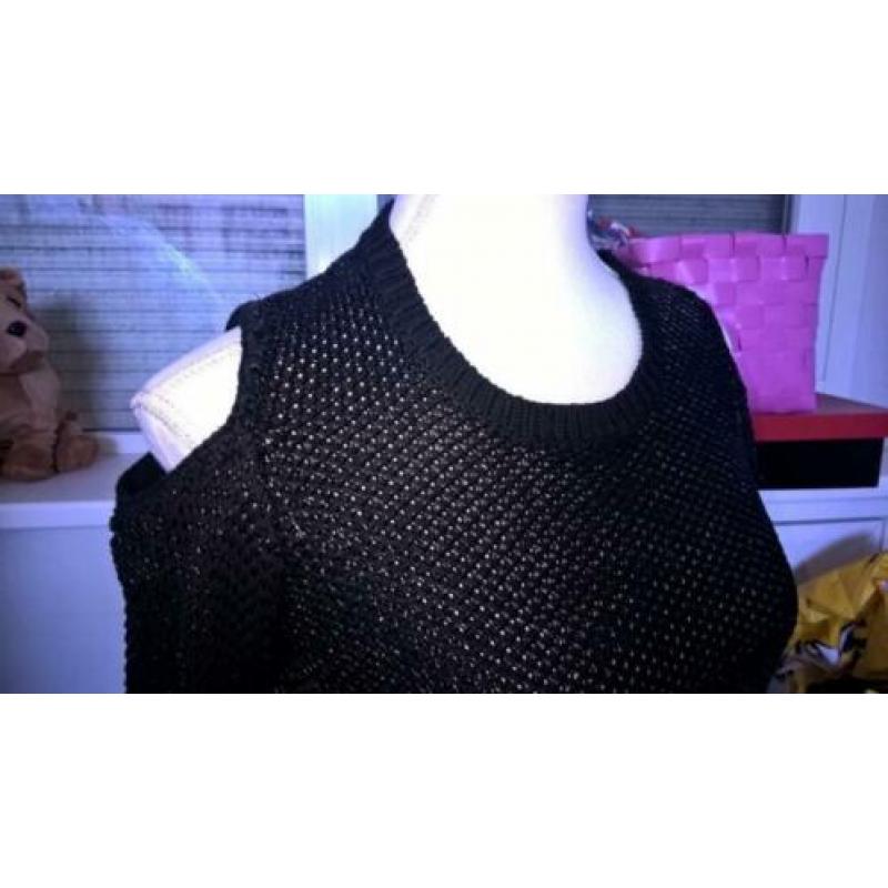 SuperTrash heavy knitted pull black-metal "Kane" mt.S ZGAN!