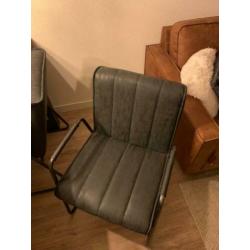 Eetkamerstoelen met armleuning antraciet