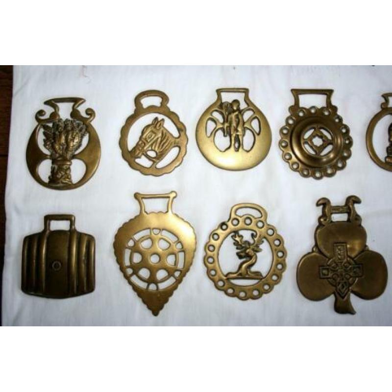 Collectie Horse Brasses. (voor op paardenhoofdstel)
