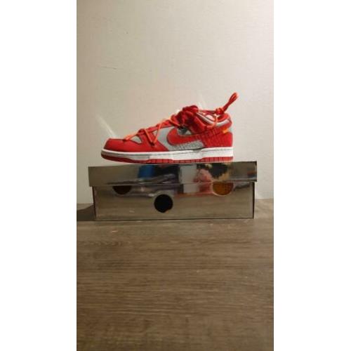 Nike dunk X Off White University Red 45 1/2