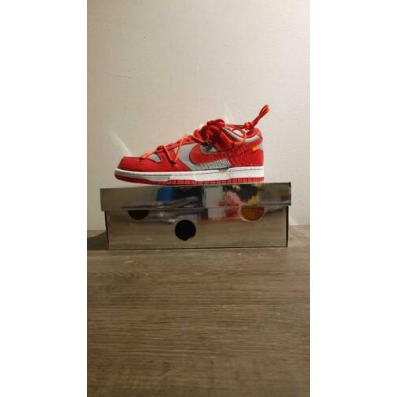 Nike dunk X Off White University Red 45 1/2