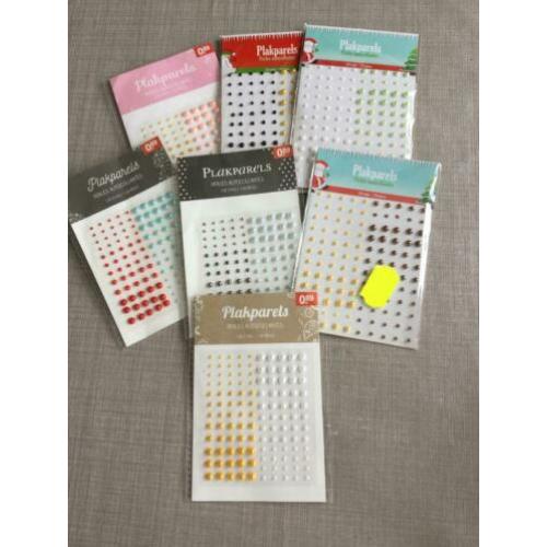 120 plak parels div kleuren