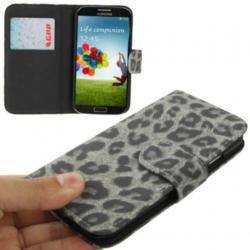 Grijze Luipaard Hoes Samsung Galaxy S4 Case