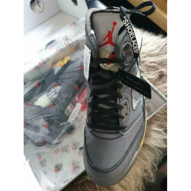 Jordan 5 Retro Off-White Black Maat 45