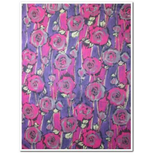 Vintage Quilt Patchwork Wenskaart knutsel stofje nr 2847 blo