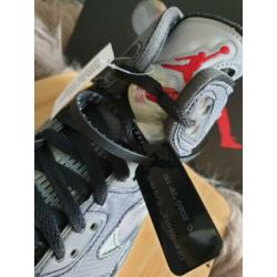 Jordan 5 Retro Off-White Black Maat 45