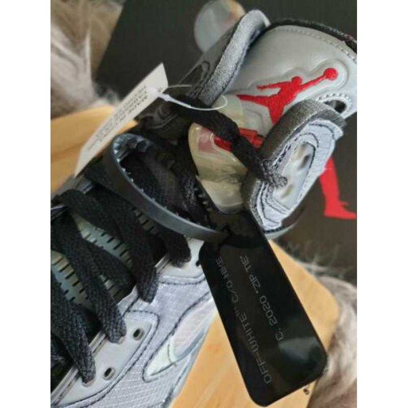 Jordan 5 Retro Off-White Black Maat 45