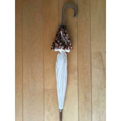 dames parasol / tegen zon / katoen / vintage