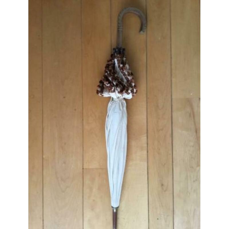 dames parasol / tegen zon / katoen / vintage