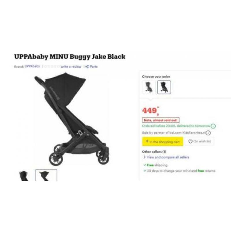 UPPAbaby MINU Buggy Jake Black