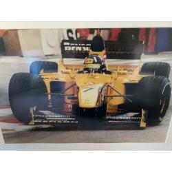 JORDAN F1 TEAM formule 1 grote poster in wissellijst