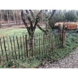 Schapenhekwerk kastanjehout